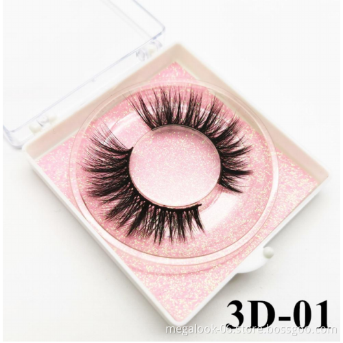 18MM 100% Handmade Natural Thick Eye Lashes Mink Hair Volume Soft Eyelashes